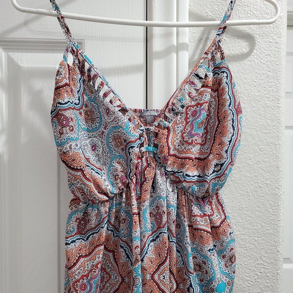 Charlotte Russe Paisley Tank Top - Picture 1 of 2